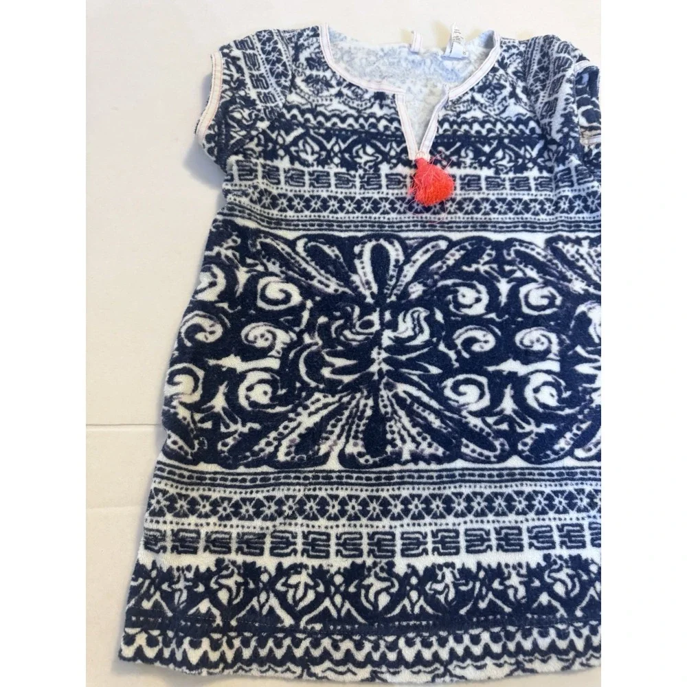 CREWCUTS CREW CUTS girls size 3t‎ Navy WHITE Terry Beach Coverup
